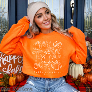 Hello Pumpkin Bow Collage #BS8484 *PREORDER CLOSING SUNDAY 9/7 @ MIDNIGHT CST