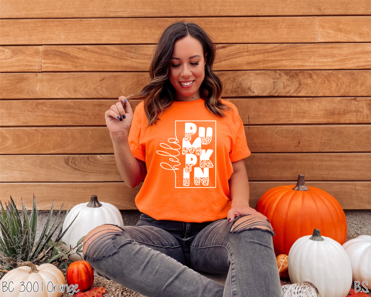 Hello Pumpkin Leopard Letters #BS5866