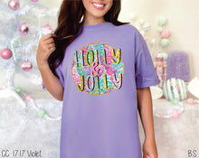 Load image into Gallery viewer, Holly And Jolly Round Tree Collage #BS7480
