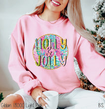 Load image into Gallery viewer, Holly And Jolly Round Tree Collage #BS7480
