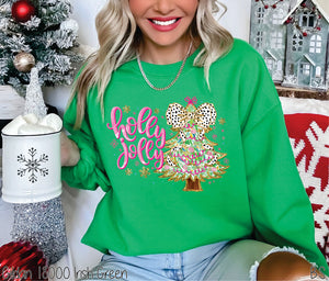 Holly Jolly Coquette Tree #BS7508