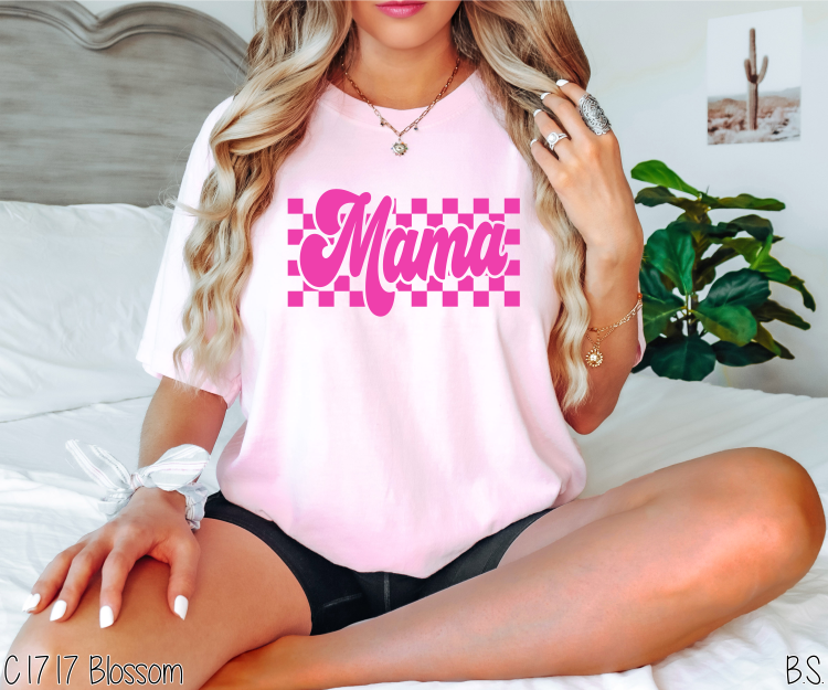 Hot Pink Checkered Mama #BS6692