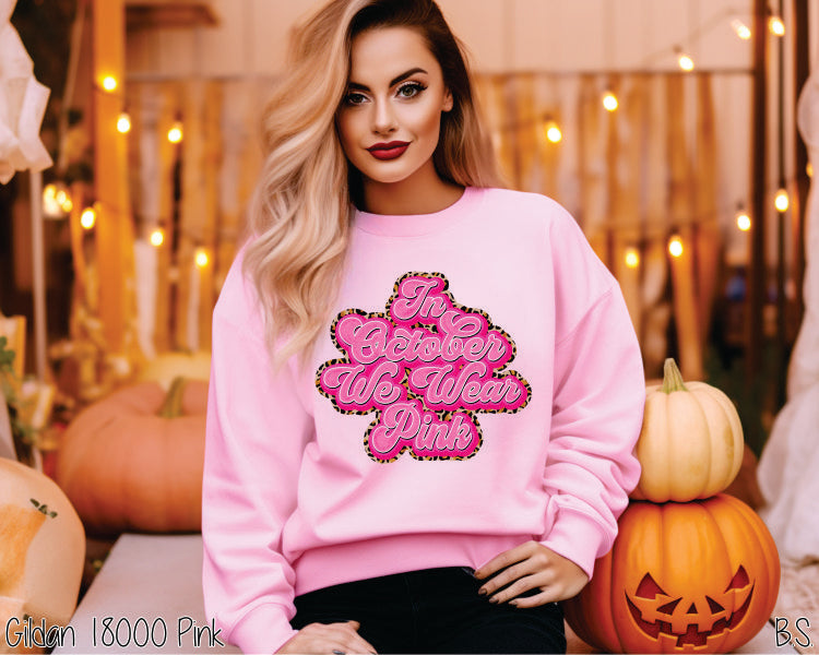 In October We Wear Pink Leopard #BS1983