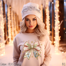 Load image into Gallery viewer, Jesus Christmas Coquette Bow #BS7558
