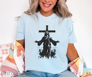 Jesus Distressed Cross #BS6567