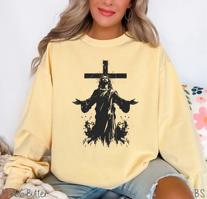 Jesus Distressed Cross #BS6567