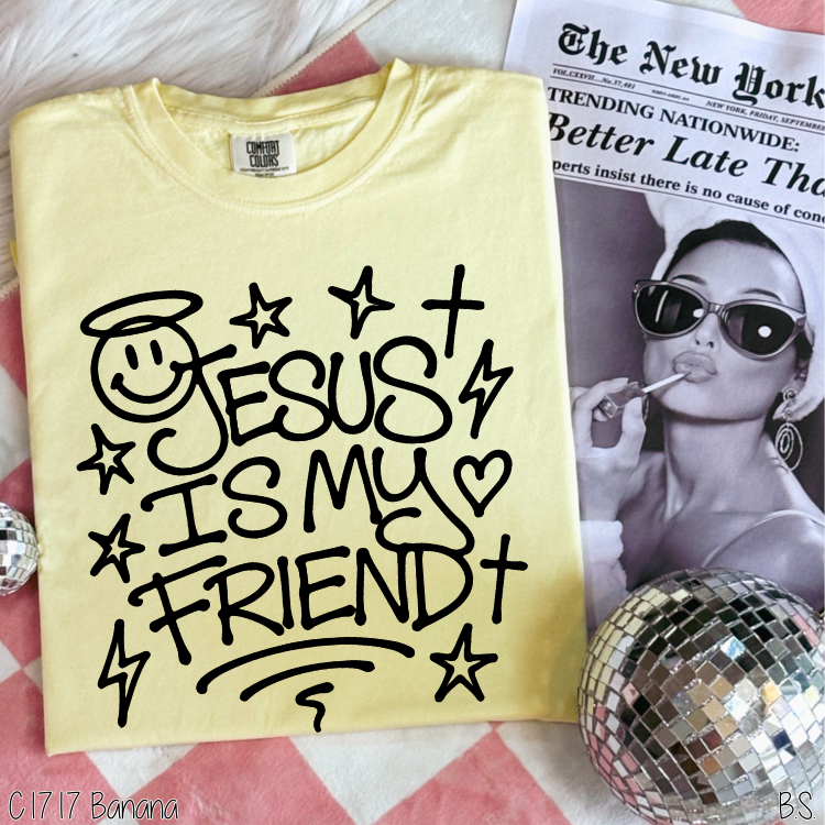Black Ink Jesus Is My Friend #BS8395