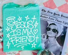 Load image into Gallery viewer, Jesus Is My Friend White Ink #BS8394
