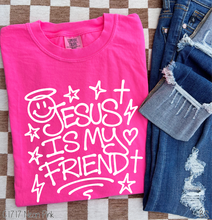 Load image into Gallery viewer, Jesus Is My Friend White Ink #BS8394
