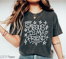 Load image into Gallery viewer, Jesus Is My Friend White Ink #BS8394
