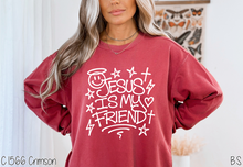 Load image into Gallery viewer, Jesus Is My Friend White Ink #BS8394
