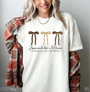 Jesus Made Her A Mama Fall Bows #BS8411 *8/24 PRINTS ON ORDER AND EXTRAS POSTED FOR PURCHASE BEFORE ARRIVAL