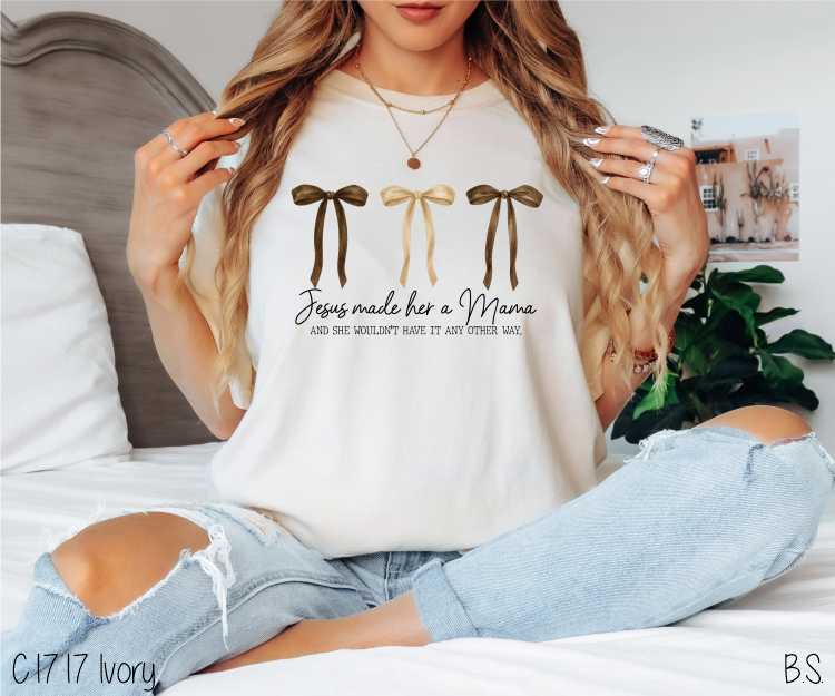 Jesus Made Her A Mama Fall Bows #BS8411 *8/24 PRINTS ON ORDER AND EXTRAS POSTED FOR PURCHASE BEFORE ARRIVAL