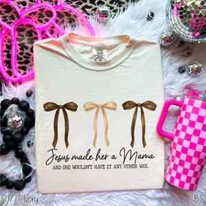 Jesus Made Her A Mama Fall Bows #BS8411 *8/24 PRINTS ON ORDER AND EXTRAS POSTED FOR PURCHASE BEFORE ARRIVAL