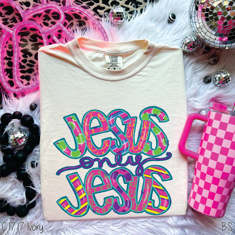 Jesus Only Jesus *DESIGN COLORING EXCLUSIVE TO BAMA SCREENS #BS1716