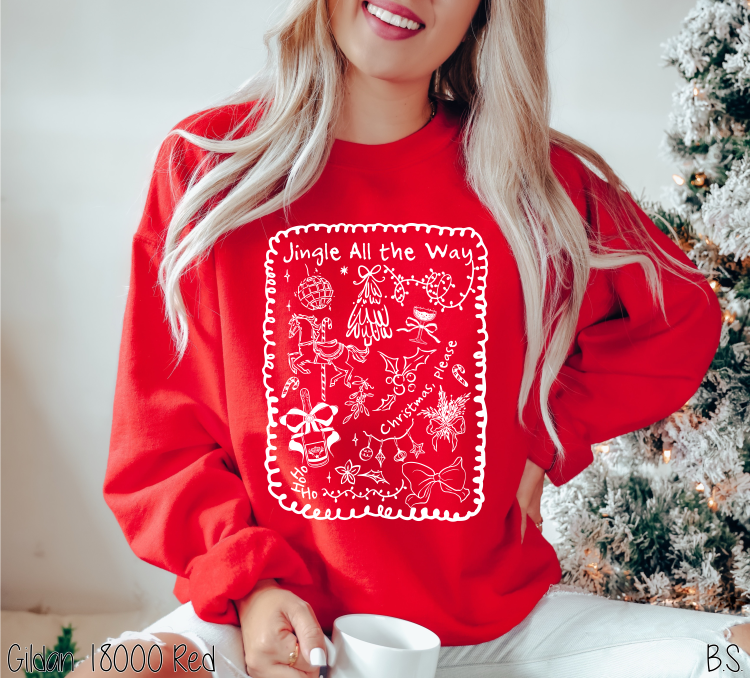 Jingle All The Way Border Collage #BS8704