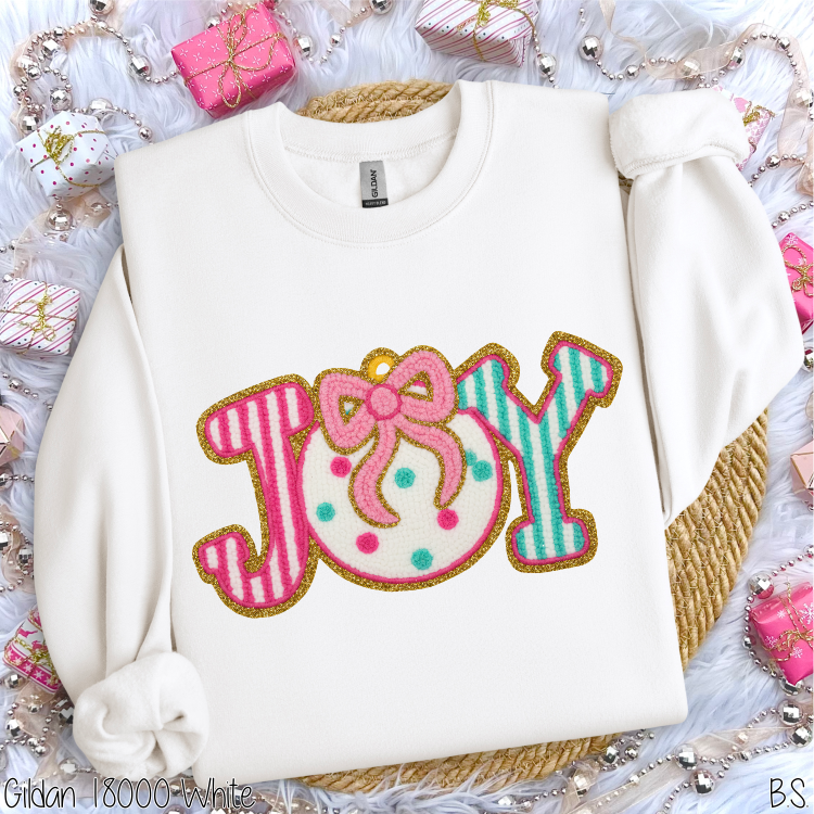 Joy Faux Yarn Ornament #BS8619