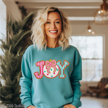 Load image into Gallery viewer, Joy Faux Yarn Ornament #BS8619
