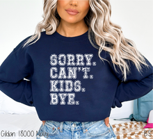 Load image into Gallery viewer, Kids Sorry Can&#39;t Bye #BS6514
