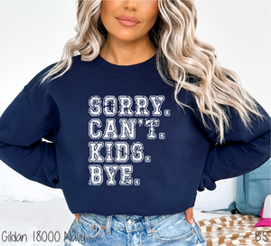 Kids Sorry Can't Bye #BS6514