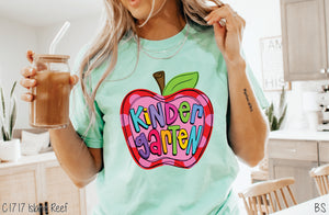 Kindergarten Apple Pink Dots #BS7066