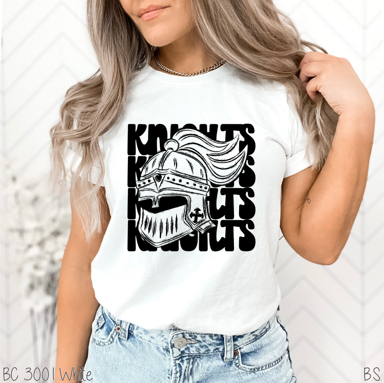 Knights Stacked Mascot #BS5756