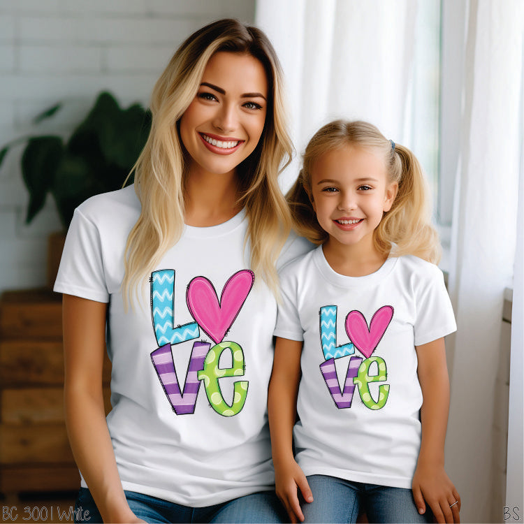 LOVE Valentine Stacked #BS1139