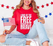 Load image into Gallery viewer, Land Of The Free Stamped Letters #BS8129 *PREORDER CLOSING SUNDAY 5/18 @ MIDNIGHT CST
