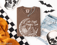 Load image into Gallery viewer, Late Night Readers Club Skeleton #BS8406 *8/17 PRINTS ON ORDER AND POSTED FOR PURCHASE BEFORE ARRIVAL
