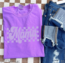 Load image into Gallery viewer, Lavender Checkered Mama #BS6693
