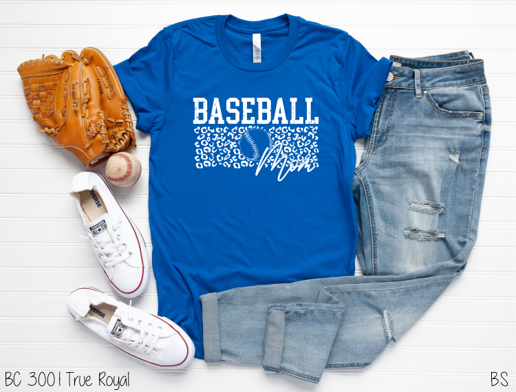 Leopard Baseball Mom #BS6572