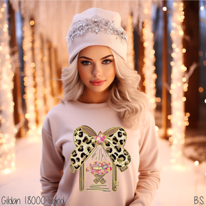 Leopard Bow Manger #BS7561
