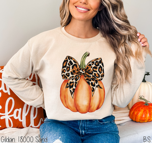 Leopard Bow Pumpkin #BS7324