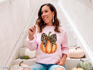 Leopard Bow Pumpkin #BS7324