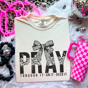 Leopard Bow Pray Through It #BS7438