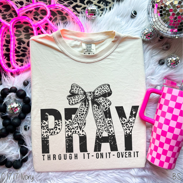 Leopard Bow Pray Through It #BS7438