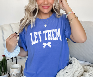Let Them Distressed Arched Bow #BS7799
