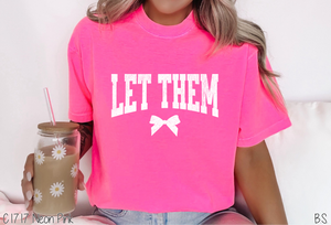 Let Them Distressed Arched Bow #BS7799