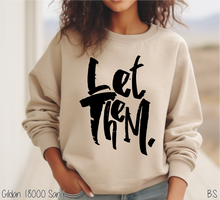 Load image into Gallery viewer, Let Them Distressed Graffiti Brush #BS8734
