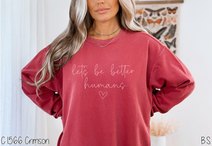 Let's Be Better Humans Heart #BS8519
