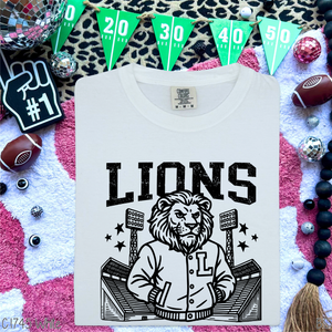 Lions Letterman Mascot #BS8448 *PREORDER CLOSING SUNDAY 8/31 @ MIDNIGHT CST