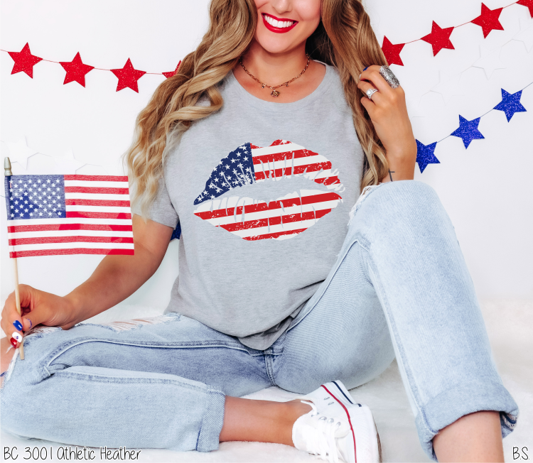 Lips With Flag #A45