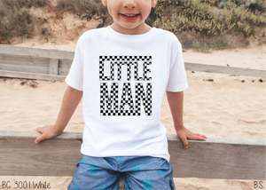 Little Man Checkered Outline #BS5569