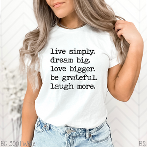Live Simply #BS5621