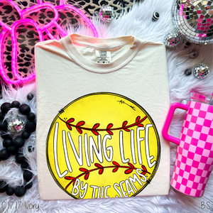 Softball Living Life By The Seams #BS1366