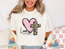 Load image into Gallery viewer, Love Never Fails Leopard Cross #BS4061
