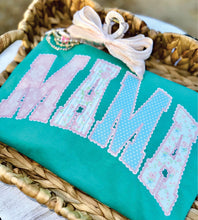 Load image into Gallery viewer, Mama Faux Lace Preppy Floral #BS8954
