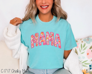 Mama Floral With Faux Stitch #BS6531