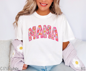 Mama Floral With Faux Stitch #BS6531