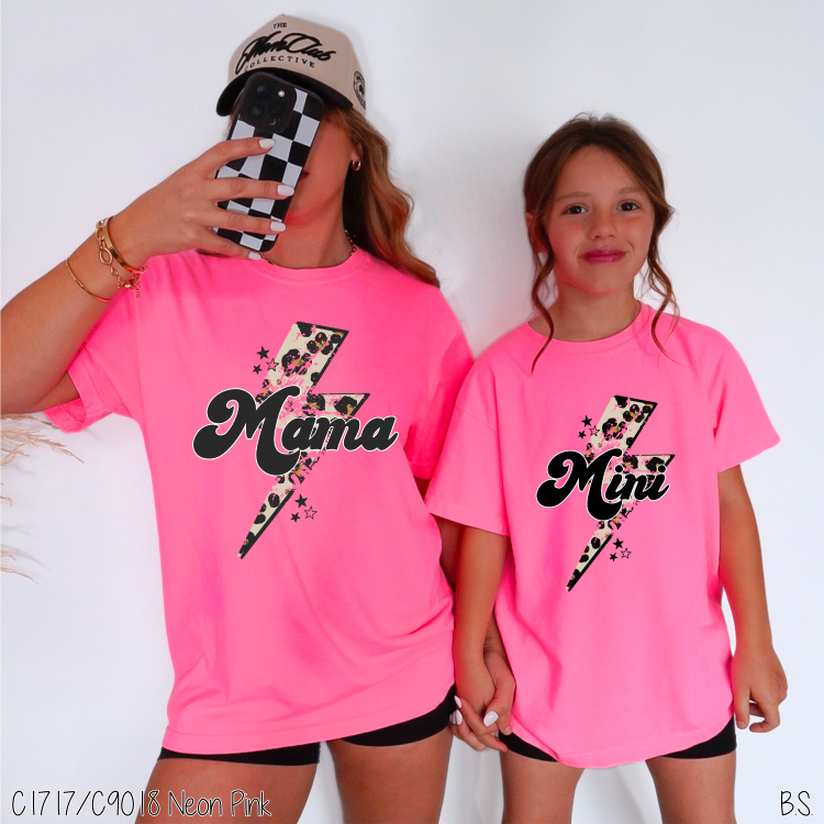 Mama And Mini Cheetah Lightning Bolt #BS2824